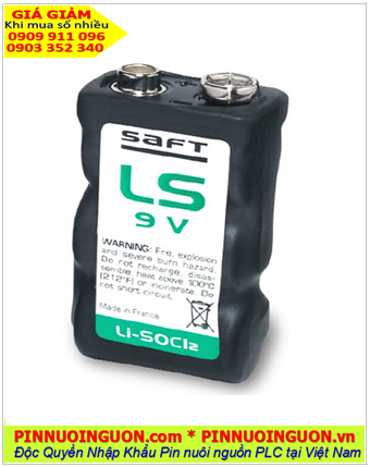 Pin Saft ER-9V; Pin nuôi nguồn Saft ER-9V lithium 9v _Xuất xứ Pháp | TẠM HẾT HÀNG 